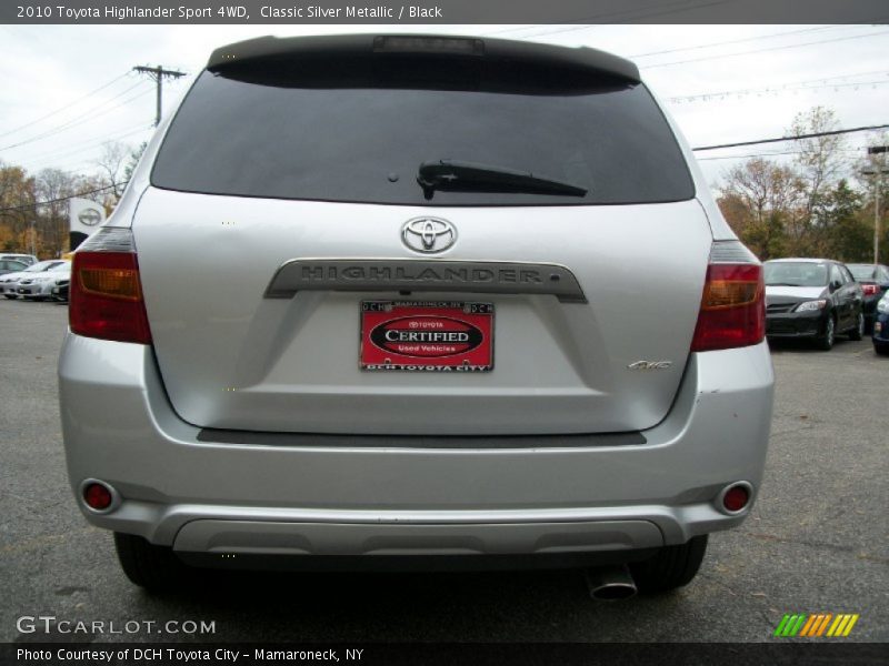 Classic Silver Metallic / Black 2010 Toyota Highlander Sport 4WD