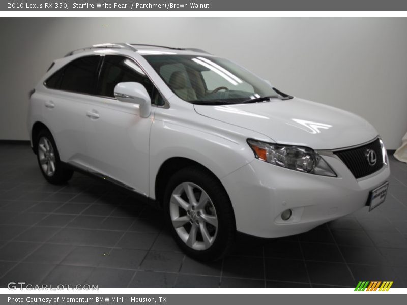Starfire White Pearl / Parchment/Brown Walnut 2010 Lexus RX 350