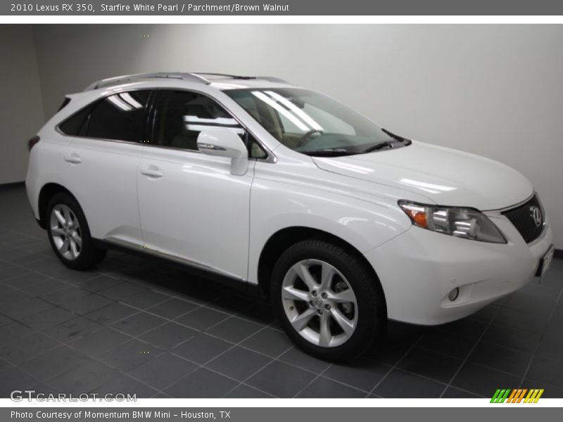 Starfire White Pearl / Parchment/Brown Walnut 2010 Lexus RX 350