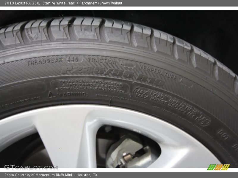 Starfire White Pearl / Parchment/Brown Walnut 2010 Lexus RX 350