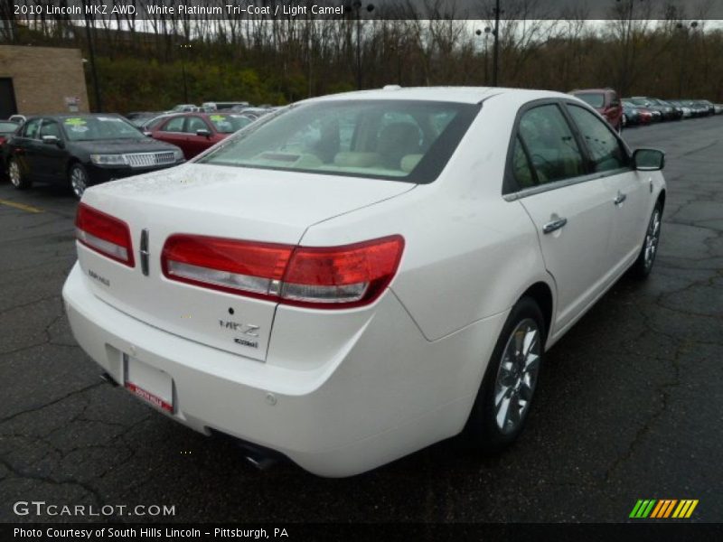 White Platinum Tri-Coat / Light Camel 2010 Lincoln MKZ AWD