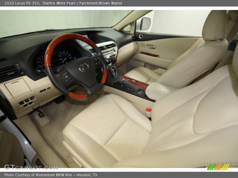 Starfire White Pearl / Parchment/Brown Walnut 2010 Lexus RX 350
