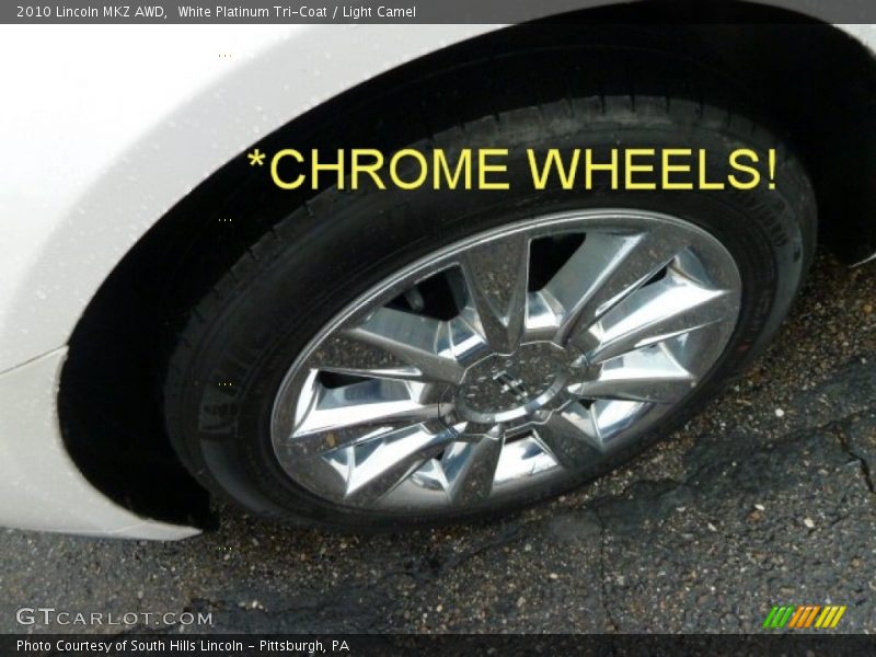 White Platinum Tri-Coat / Light Camel 2010 Lincoln MKZ AWD