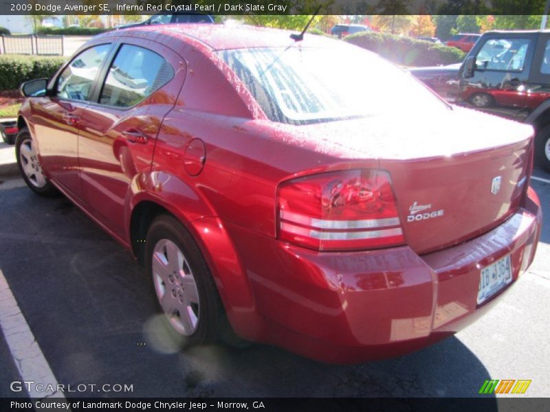 Inferno Red Crystal Pearl / Dark Slate Gray 2009 Dodge Avenger SE