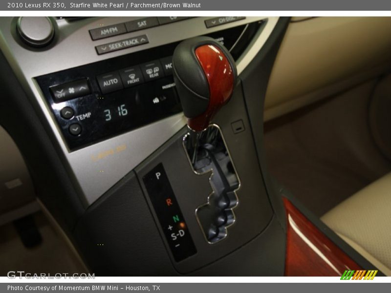 Starfire White Pearl / Parchment/Brown Walnut 2010 Lexus RX 350