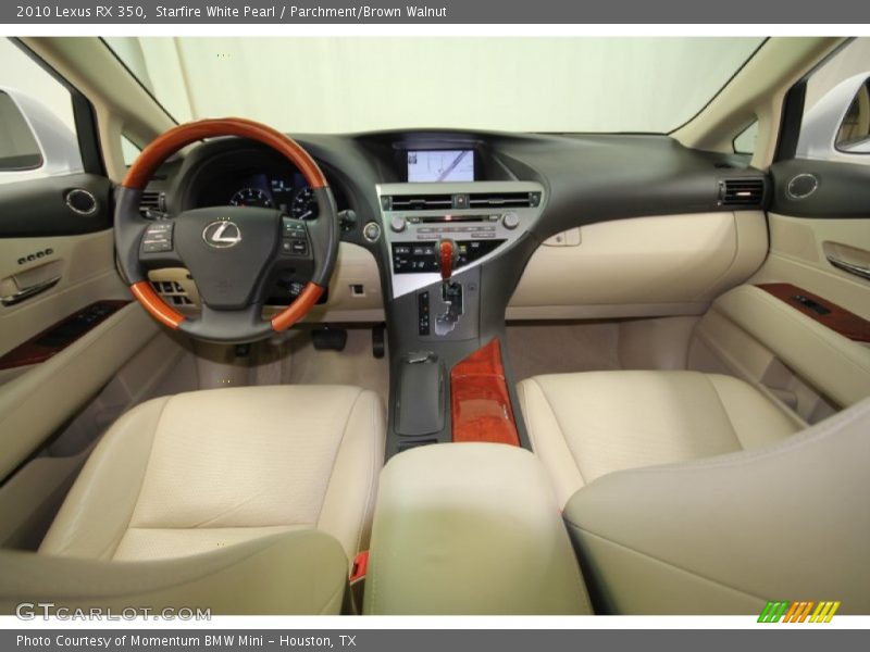 Starfire White Pearl / Parchment/Brown Walnut 2010 Lexus RX 350