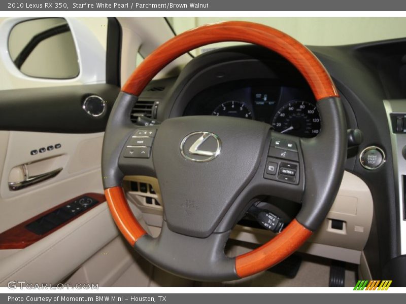 Starfire White Pearl / Parchment/Brown Walnut 2010 Lexus RX 350