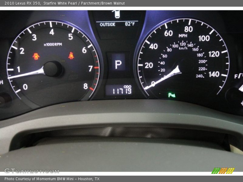 Starfire White Pearl / Parchment/Brown Walnut 2010 Lexus RX 350