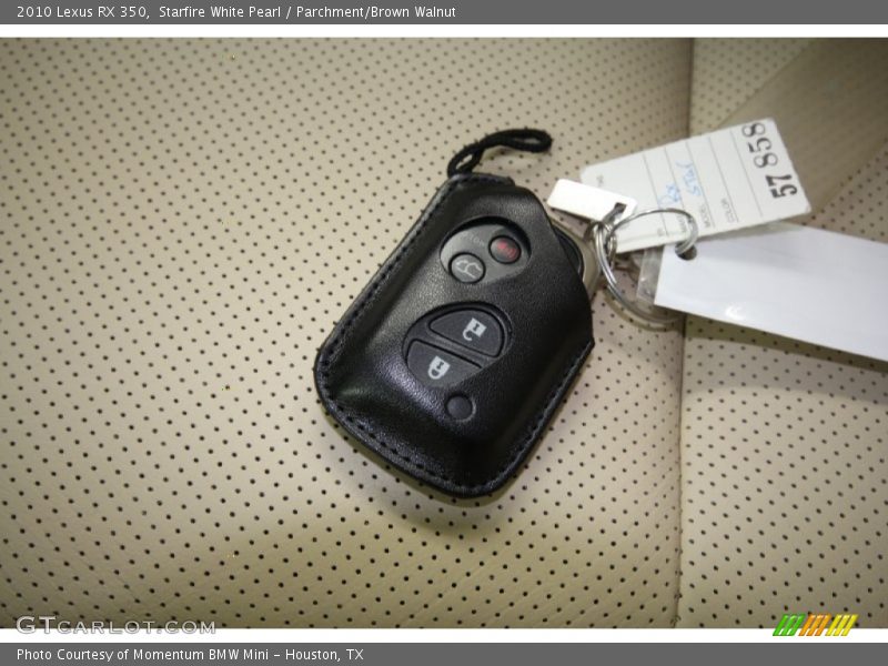 Starfire White Pearl / Parchment/Brown Walnut 2010 Lexus RX 350