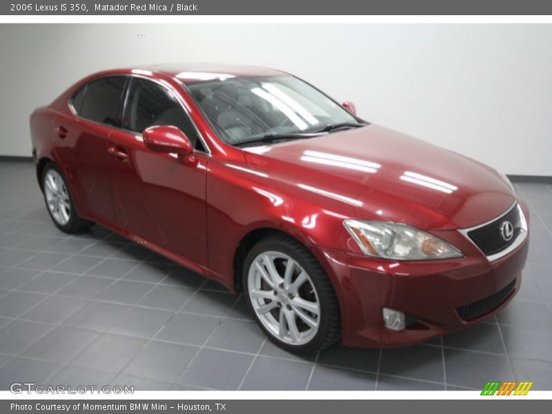 Matador Red Mica / Black 2006 Lexus IS 350