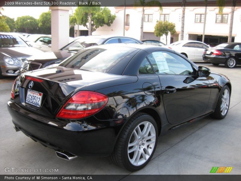 Black / Black 2009 Mercedes-Benz SLK 300 Roadster