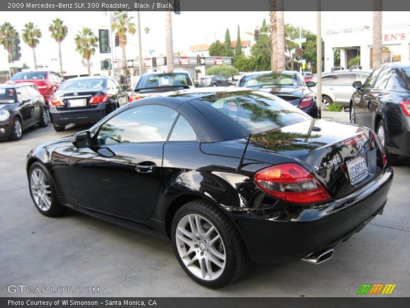 Black / Black 2009 Mercedes-Benz SLK 300 Roadster