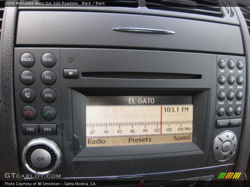 Black / Black 2009 Mercedes-Benz SLK 300 Roadster