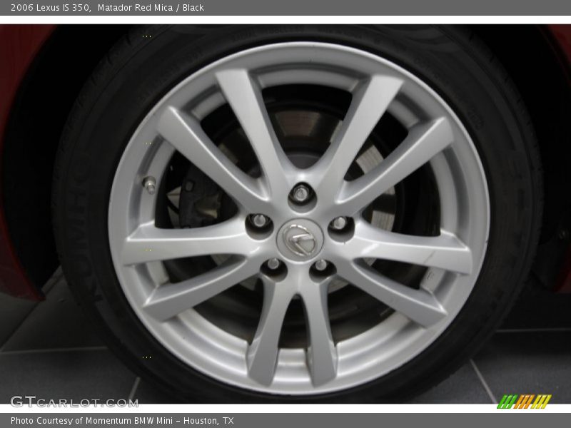 Matador Red Mica / Black 2006 Lexus IS 350