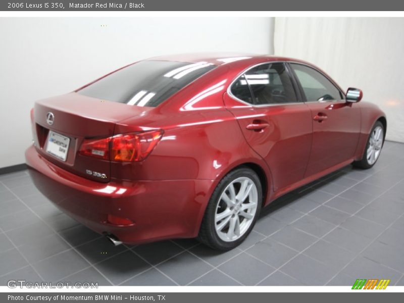 Matador Red Mica / Black 2006 Lexus IS 350