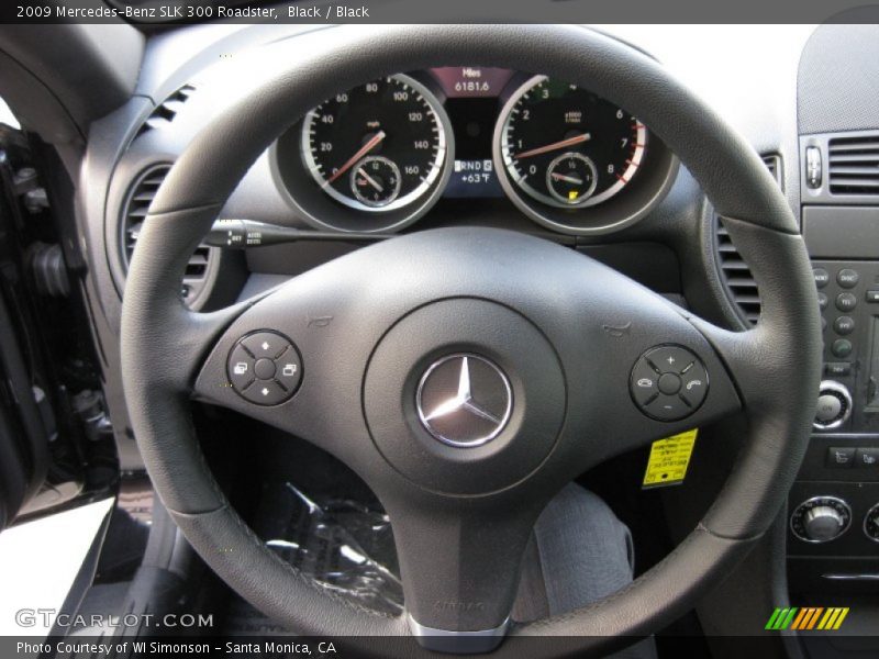 Black / Black 2009 Mercedes-Benz SLK 300 Roadster