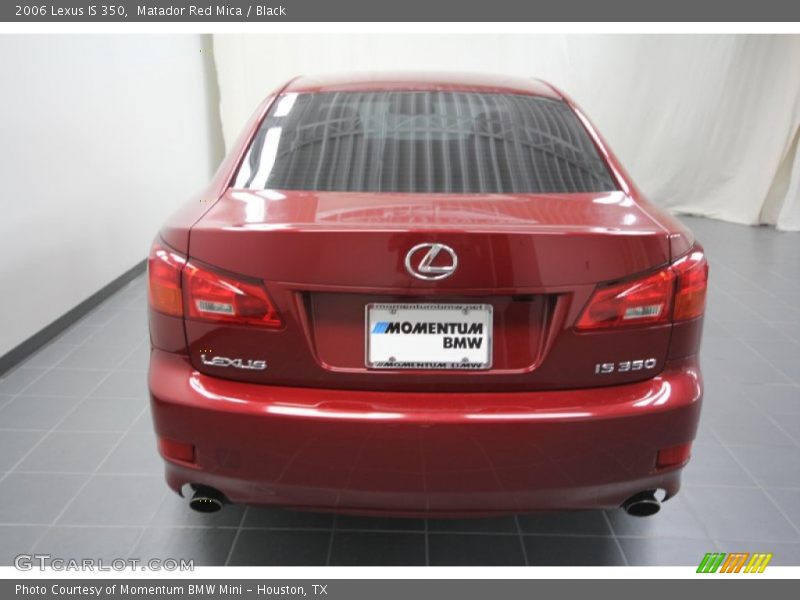 Matador Red Mica / Black 2006 Lexus IS 350
