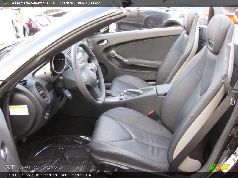 Black / Black 2009 Mercedes-Benz SLK 300 Roadster
