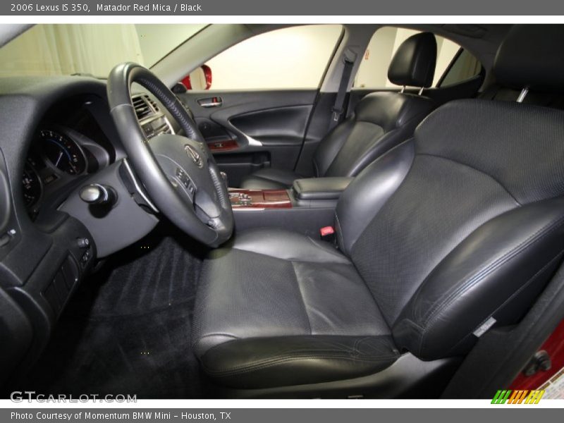 Matador Red Mica / Black 2006 Lexus IS 350