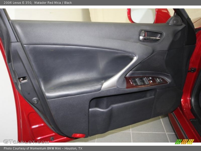 Matador Red Mica / Black 2006 Lexus IS 350