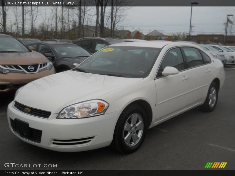 White / Gray 2007 Chevrolet Impala LT