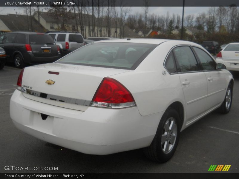 White / Gray 2007 Chevrolet Impala LT
