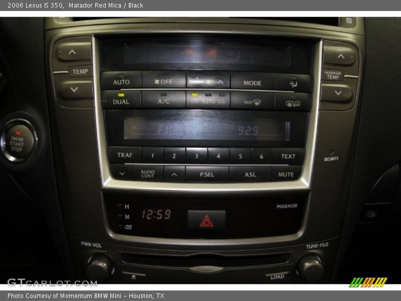 Matador Red Mica / Black 2006 Lexus IS 350