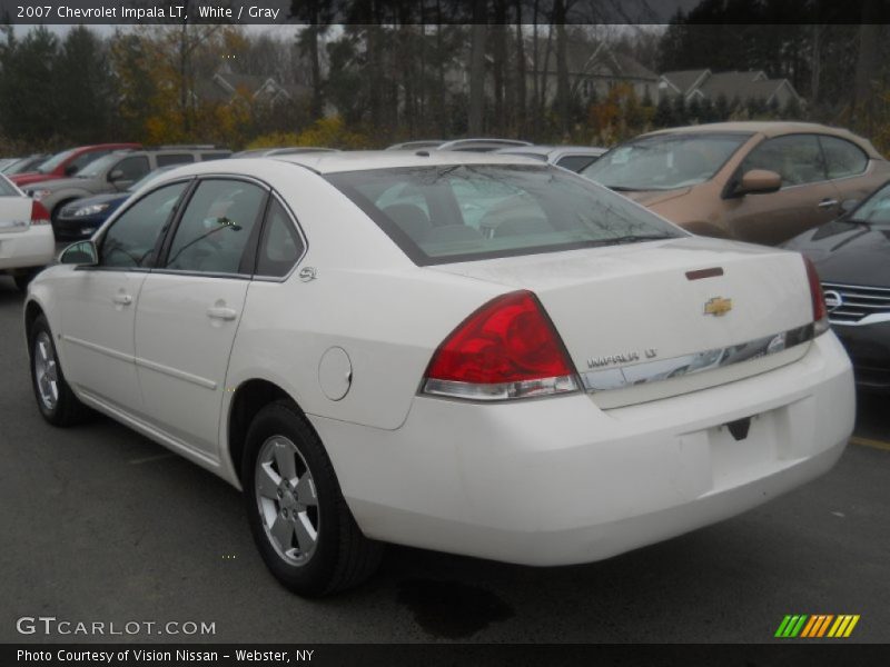 White / Gray 2007 Chevrolet Impala LT