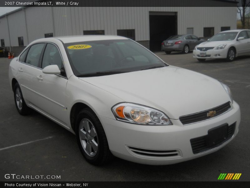 White / Gray 2007 Chevrolet Impala LT