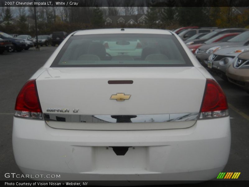 White / Gray 2007 Chevrolet Impala LT