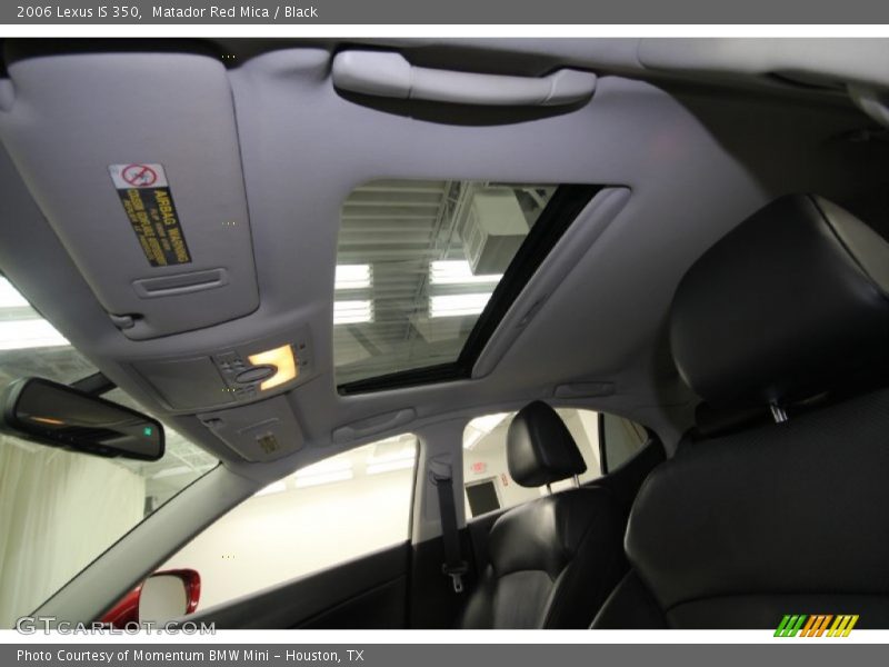 Matador Red Mica / Black 2006 Lexus IS 350