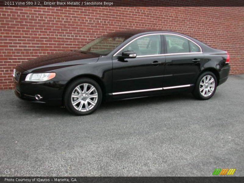 Ember Black Metallic / Sandstone Beige 2011 Volvo S80 3.2