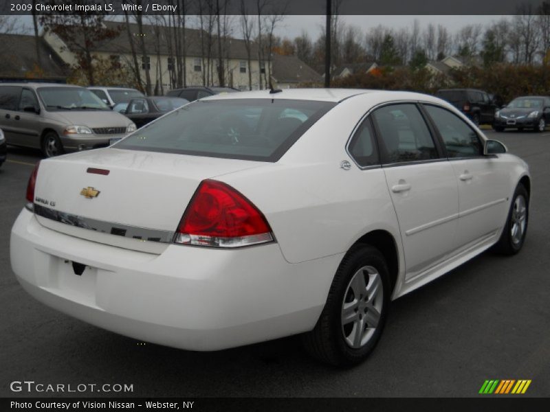 White / Ebony 2009 Chevrolet Impala LS