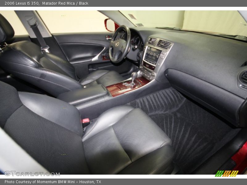 Matador Red Mica / Black 2006 Lexus IS 350