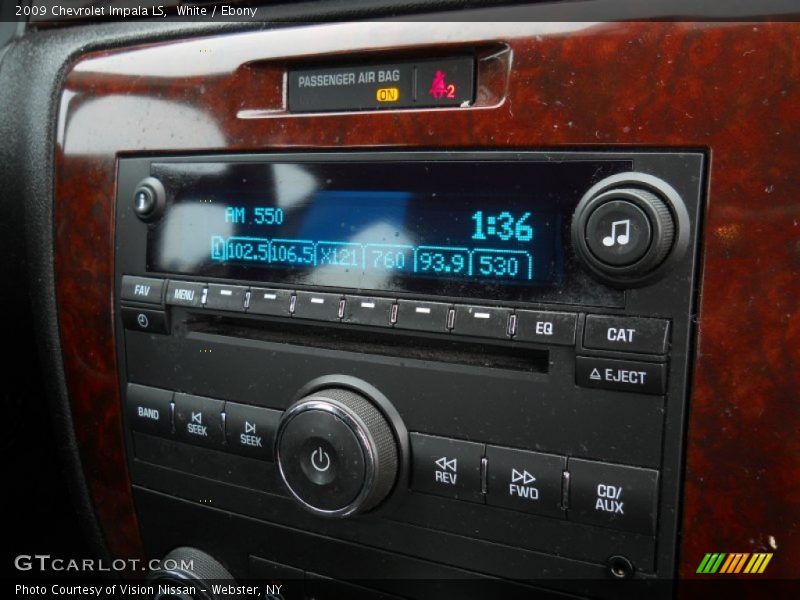 White / Ebony 2009 Chevrolet Impala LS