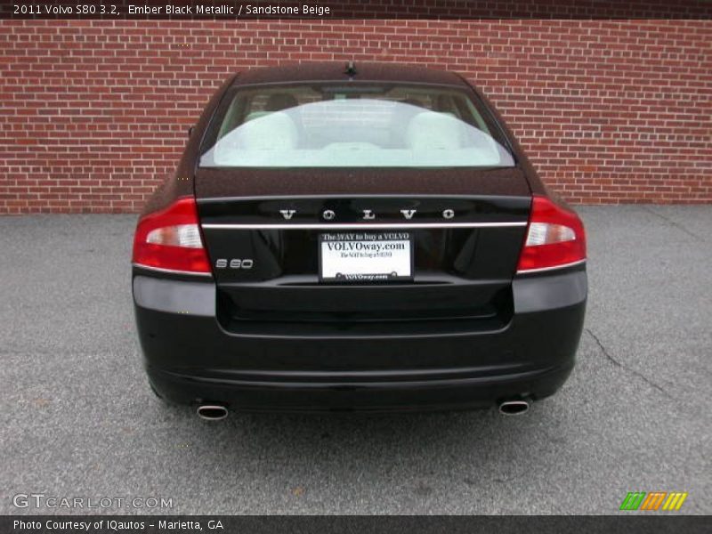Ember Black Metallic / Sandstone Beige 2011 Volvo S80 3.2