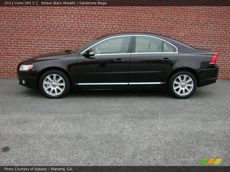 Ember Black Metallic / Sandstone Beige 2011 Volvo S80 3.2