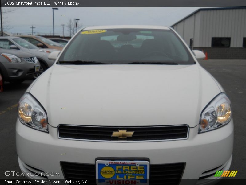 White / Ebony 2009 Chevrolet Impala LS
