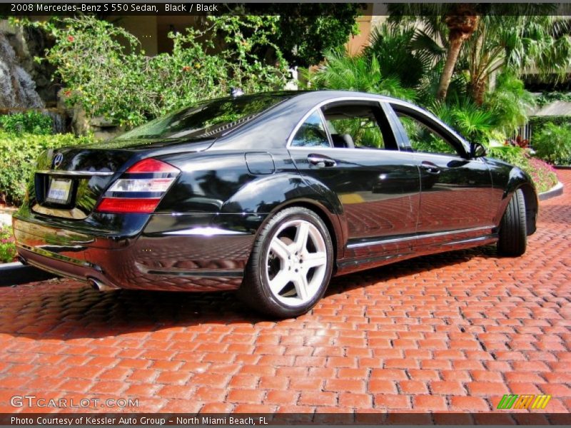 Black / Black 2008 Mercedes-Benz S 550 Sedan
