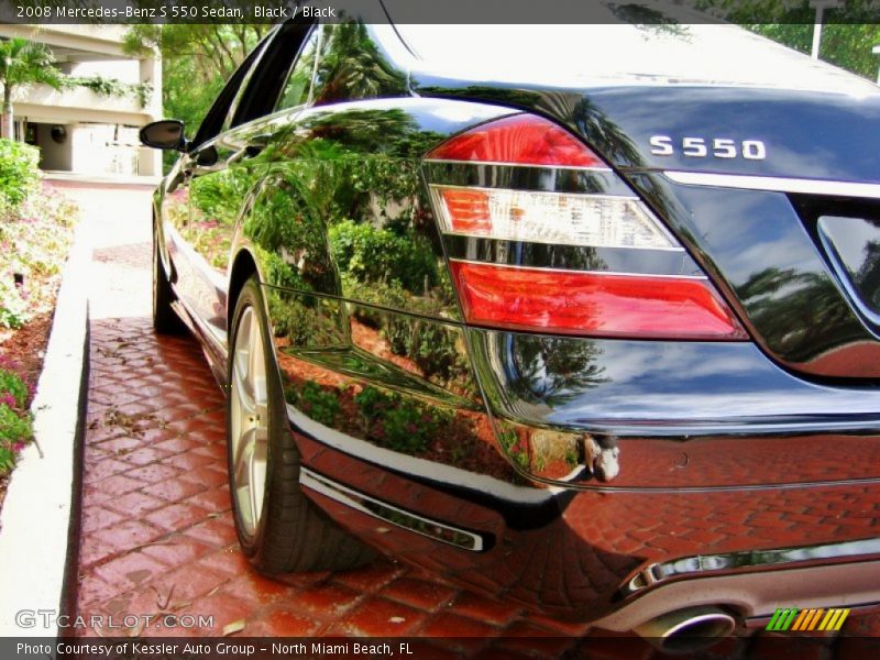 Black / Black 2008 Mercedes-Benz S 550 Sedan