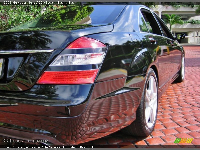 Black / Black 2008 Mercedes-Benz S 550 Sedan