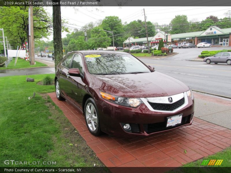 Basque Red Pearl / Parchment 2009 Acura TSX Sedan