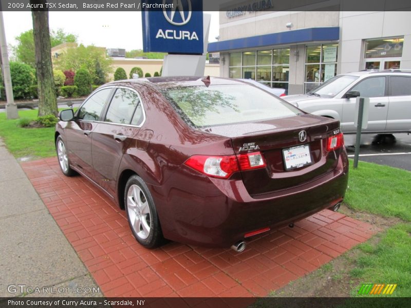 Basque Red Pearl / Parchment 2009 Acura TSX Sedan