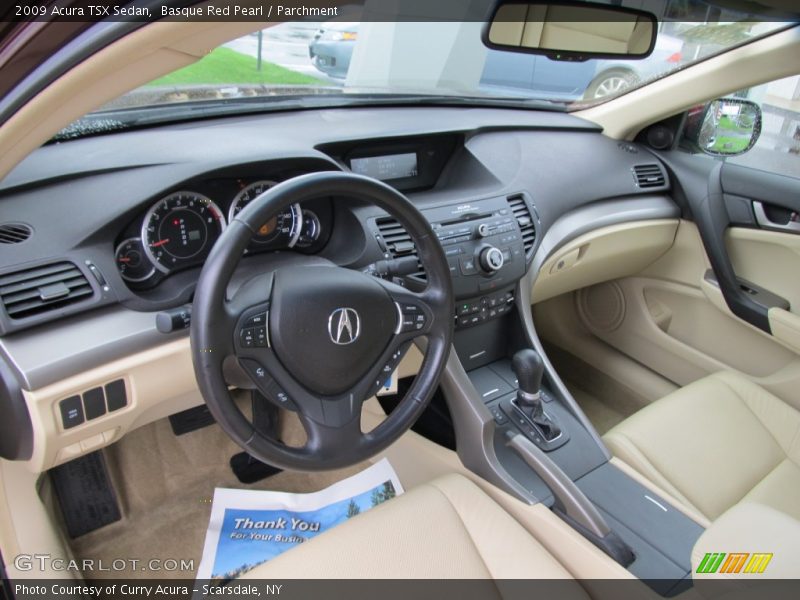 Basque Red Pearl / Parchment 2009 Acura TSX Sedan