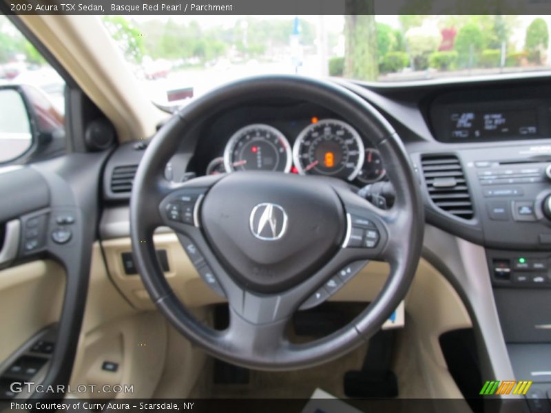 Basque Red Pearl / Parchment 2009 Acura TSX Sedan