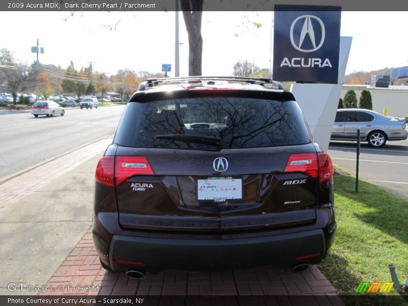 Dark Cherry Pearl / Parchment 2009 Acura MDX