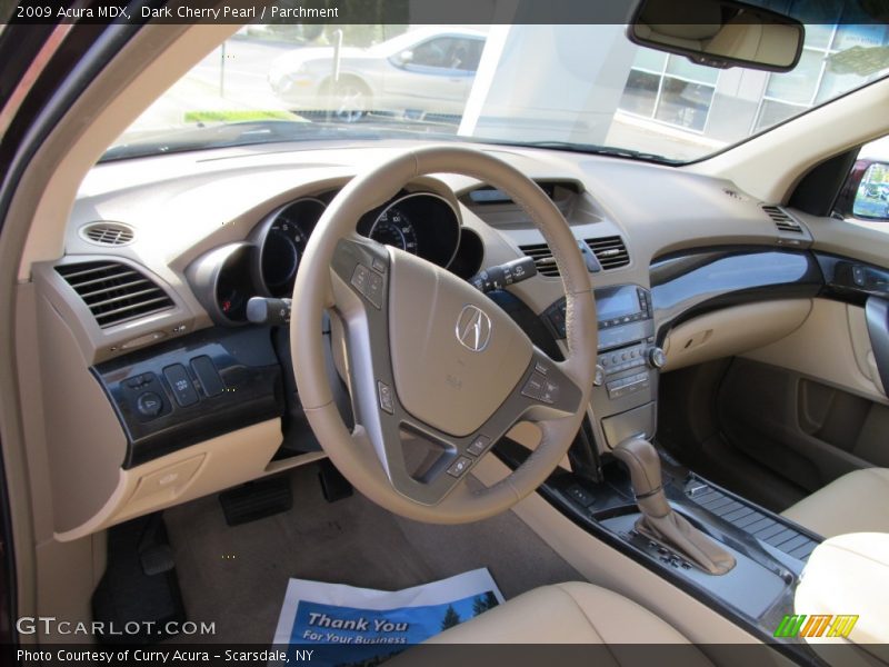 Dark Cherry Pearl / Parchment 2009 Acura MDX