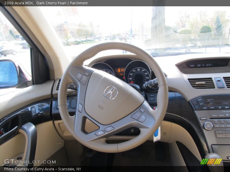 Dark Cherry Pearl / Parchment 2009 Acura MDX
