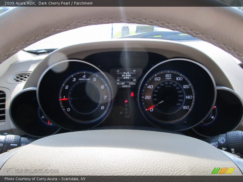 Dark Cherry Pearl / Parchment 2009 Acura MDX