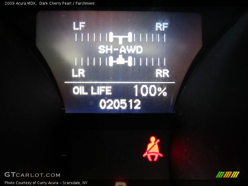 Dark Cherry Pearl / Parchment 2009 Acura MDX
